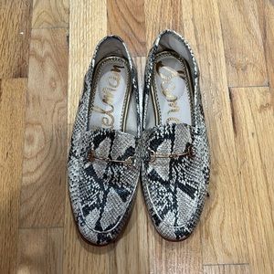 Sam Edelman snakeskin loafers